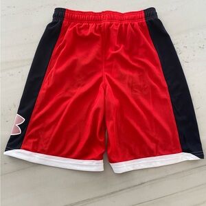 Under Armour Red and Black HeatGear Shorts